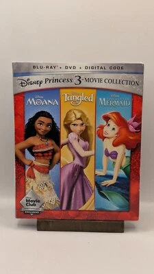 Disney Princess 3 Movie Collection (Blu-ray+DVD+Digital)Slipcovers-NEW- - Image 1 of 2