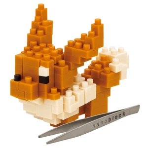 Pokemon Eevee Nanoblock 130pcs w/ Bonus Tweezers – No More Build Hassles! - Picture 1 of 16