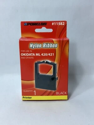 Porelon Nylon Ribbon Okidata ML 420/421 490 491 Printer #11582 - Image 1 of 4