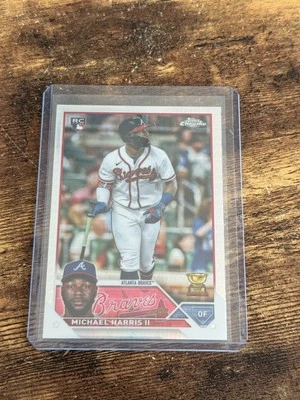 2023 Topps Chrome Michael Harris II #79 Prism Refractor Rookie Atlanta Braves - Image 1 of 2