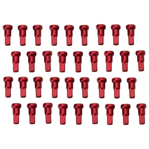 Tusk Impact Wheel Replacement Spoke Nipple Kit Front Red For KTM 200 SX 2003-04 - Picture 1 of 6