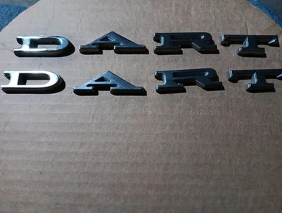 Dodge Dart 1967 1968 cuarto panel letras emblema placa de identificación fabricante de equipos originales.   Foto 1 de 4