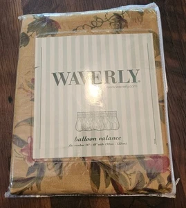 Nuevo Juego de 2 Waverly Cenefa Chianti Uvas Rojas Globo Dorado 3" Bolsillo de Varilla - Imagen 1 de 5