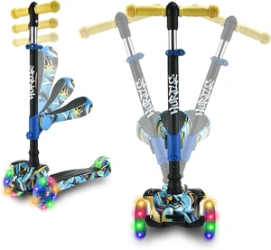 Hurtle 3-Rollen Roller für Kinder - Rad LED-Leuchten, verstellbar Lean-to-Steer H - Bild 1 von 24