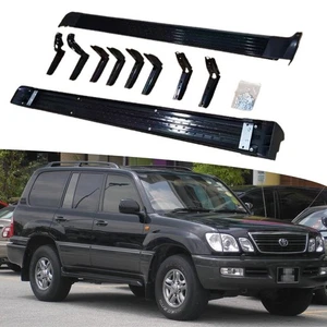 2PCS Side Steps Running Boards Fits For Land Cruiser J100 LC100 1998-2007 Black - Picture 1 of 5