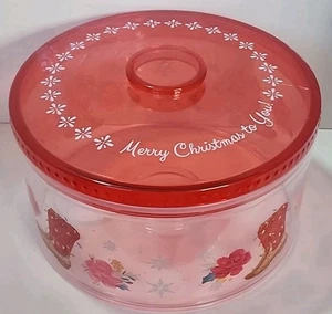 Pionierin Frau Keks Leckerli Behälter Stiefel Blumendruck Acryl Rezept Karte Geschenk - Bild 1 von 11