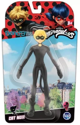 Figura de juguete flexible Bend-Ems Miraculous Cat Noir NJ Croce 50484 Foto 1 de 3