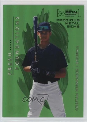 2022 Skybox Metal Universe Champions PMG Green 9/10 Cristian Hernandez #FF41 - Image 1 of 3