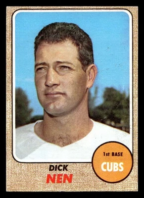 1968 Topps #591 Dick Nen Ex-Mint Cubs ID:494772 - Image 1 of 2