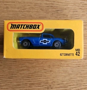 Matchbox 62 Corvette Blue International Japan Edition 42 gelbe Box - Bild 1 von 14
