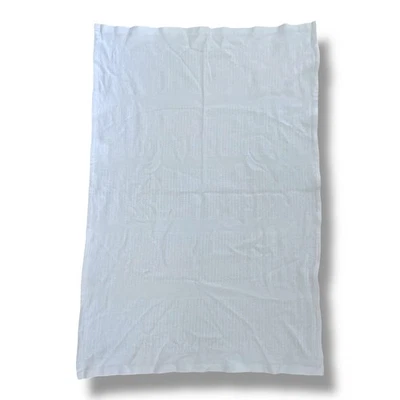 Vintage Cotton Baby Blanket White Woven Knit Waffle Weave Beacon? 34x50” - Image 1 of 4