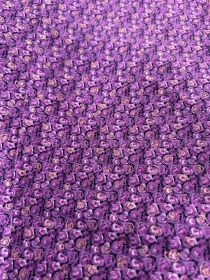 Purple Quilt Fabric Remnant Timeless Treasures Gold Circle Swirl 32" x 24" F63 - Image 1 of 4