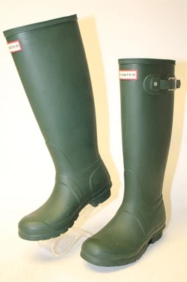 Hunter Wellingtons Mujer Talla 6 37 Original Alto Hunter Verde Mate Botas de Lluvia Foto 1 de 4