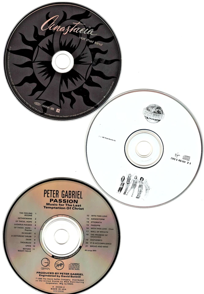 "ANASTACIA / SPICE GIRLS / PETER GABRIEL" ~ (LOT OF 3) ~ ** CD DISCS ONLY ** #10 Foto 1 de 1