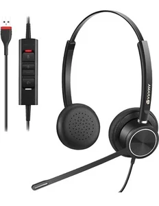 Arama USB Headset with Microphone,Computer Headset with Noise Cancelling - Photo 1/5