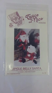 Twice As Nice Design 6"-8" Jingle Belly Santa #156 Jingle Bell Body - Picture 1 of 2