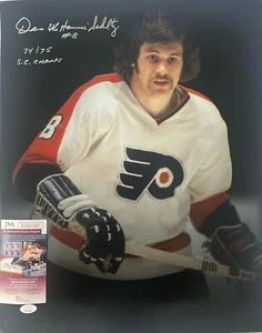 Dave Schultz Flyers Hand Signed Authentic NHL 16x20 Photo JSA COA - Picture 1 of 7