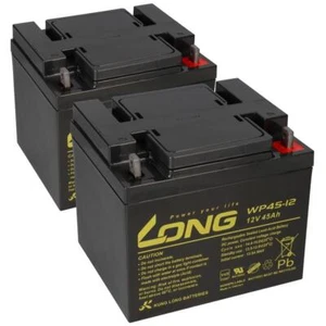 2X AGM Akku 12V 45Ah Blei-Akku - WP45-12, kompatibel MP45-12, NP38-12I - Bild 1 von 9