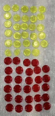 HASBRO 1971 Family Fun Jack of Hearts Board Game Replacement PART SET/58 - Image 1 of 4