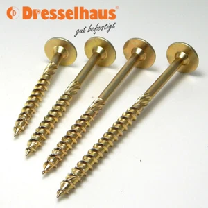 Dresselhaus Konstruktionsschrauben Sparrenschraube Tellerkopf 8-10mm Schrauben j - Bild 1 von 12