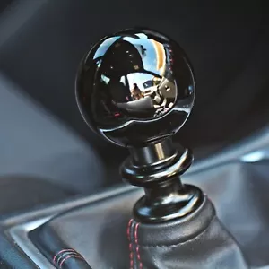 SSCO PIANO GLOSS BLACK SR 55mm 190 GRAMS WEIGHTED SHIFT KNOB SHIFTER SPHERE - Picture 1 of 3