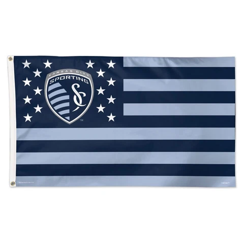 Sporting Kansas City / Patriotic Americana Flag - Deluxe 3' X 5' Cover