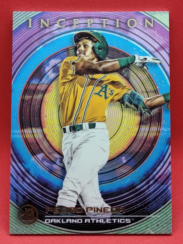 2022 Bowman Inception Baseball Base #30 PEDRO PINEDA - OAKLAND ATHLETICS c_9 - Image 1 of 2