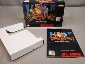 Wir sind zurück! A Dinosaur's Story SNES Super Nintendo NUR Verpackung & Anleitung - ohne Spiel - Bild 1 von 16