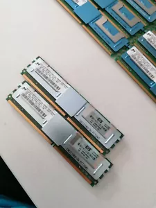 2GB (2x1Gb) HP PC2-5300F DDR2 SDRAM DIMM ECC HP DL360 G6 DL380 G5 398706-051 - Picture 1 of 1