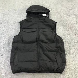 Isaora Jacket Mens Small Lech Vest Full Zip Hoodie Coat Black Casual Adult a4323 - Picture 1 of 12