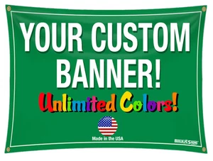 Striscione Personalizzato 3'x 5' Full Color Vinile Alta Qualità 3x5 - Foto 1 di 2