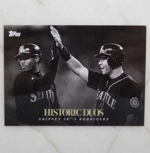 Ken Griffey Jr Alex Rodriguez 2020 Topps On Demand Black White Historic Duos D-7 - Picture 1 of 2