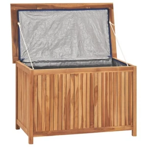 Outdoor Wooden patio storage Box Outdoor Garden Solid Wood Teak Home Furniture - Picture 1 of 20