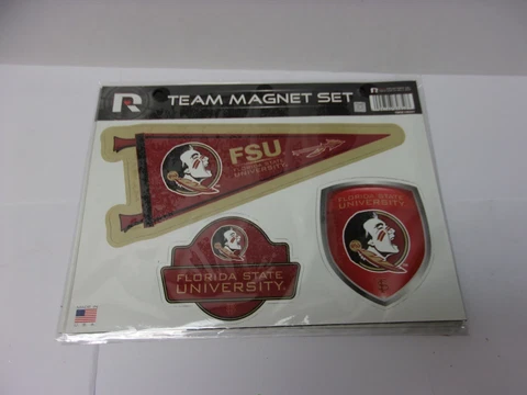 Florida State Seminoles 3-piece Team Magnet Set. Very Nice! Great Graphics. #945 Cover