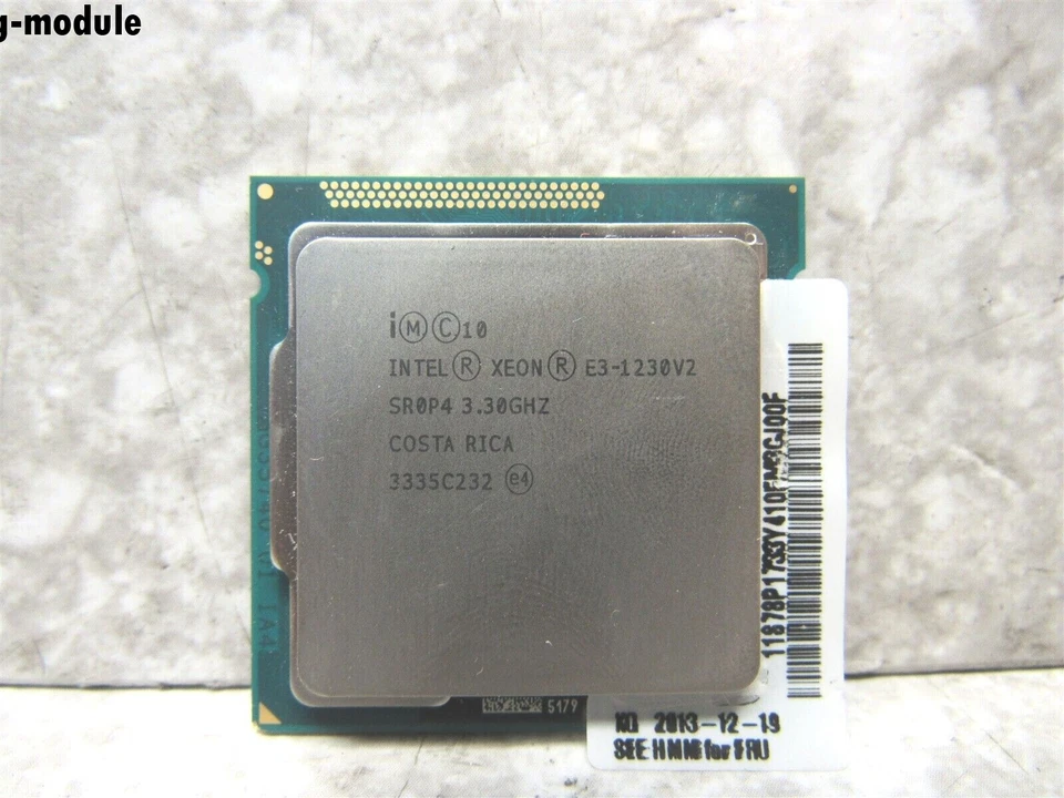 Intel Xeon E3-1230 V2 3.3GHz Quad Core Server CPU Processor SR0P4 LGA 1155 - Image 1 of 1
