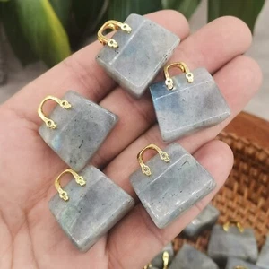 5 Stck. Natürlicher Labradorit Beutel Quarz Kristall Schädel Geschnitzt Reiki Heilung Edelstein 1 Zoll - Bild 1 von 12