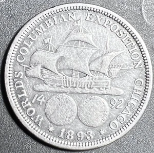 1893 COLUMBIAN EXPOSITION HALF DOLLAR - Picture 1 of 2