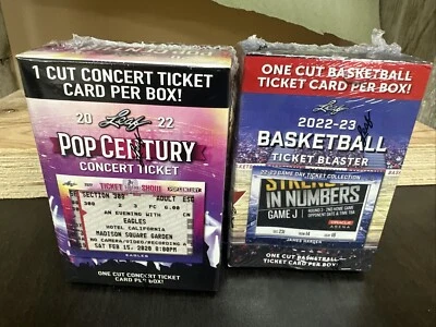 2022-23 HOJA TICKET BLASTER BALONCESTO Y POP SIGLO CONCIERTO 2 CAJAS NUEVO Foto 1 de 4