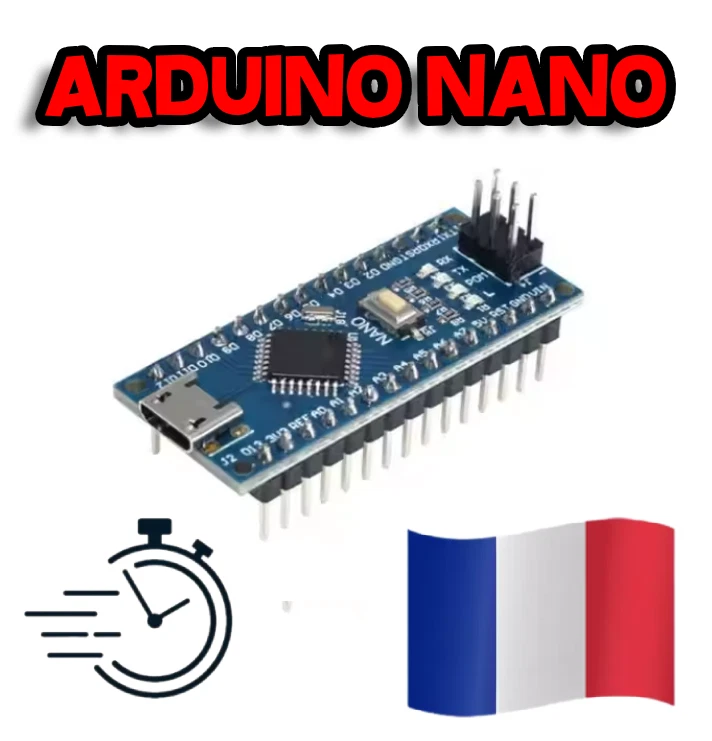 Carte Clone Arduino Nano V3.0 CH340 Atmega328P USB vers TTL - Sans Câbles USB - Photo 1/2