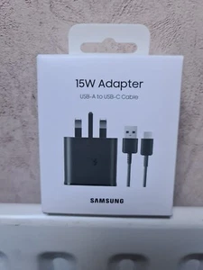 Original Samsung 15W Travel Adapter (Fast Charging with USB Type-C Cable) - Picture 1 of 5
