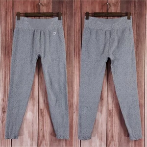 *DEFEKT* Gymshark Damen Leggings Größe XL meliert nahtlos grau - Bild 1 von 15