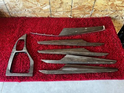 BMW E84 X1 CENTER DASH DOOR TRIM FINE-WOOD VERSION FINELINE LIGHT SET OEM 34K - Image 1 of 4