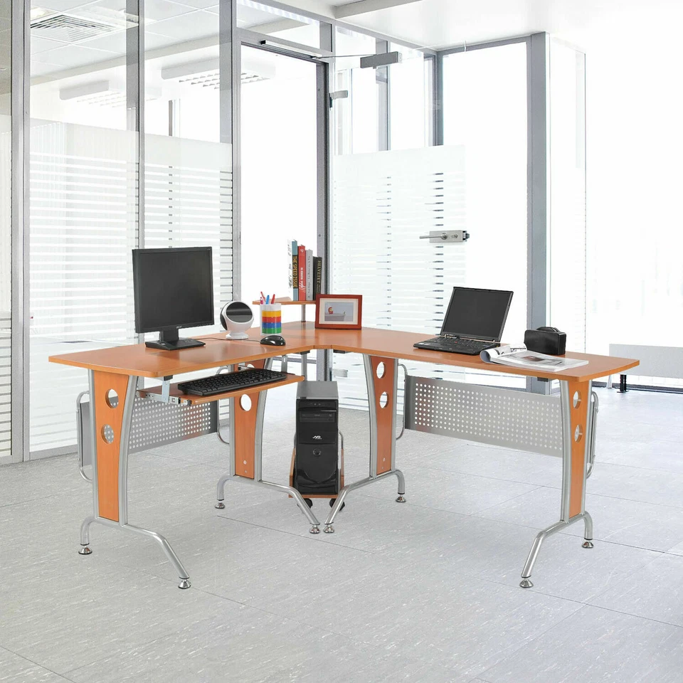 Techly scrivania per Computer angolare in ciliegio *clcshop/giw*