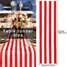 Striped Table Runner Party Banquet Universal Family Dinner Home Decor