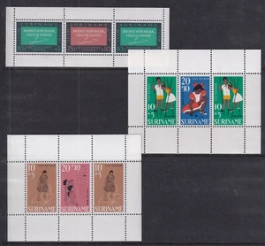 Suriname Mint Souvenir Sheets Sc#B121a,B139a,B149a MNH - Picture 1 of 1