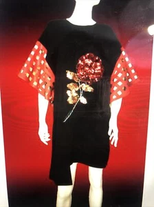 N By Nancy Kleid Baumwolle Biegebody Kunstlederärmel XL - Bild 1 von 8