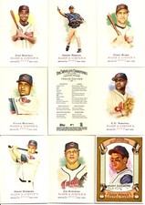 2007 Topps A&G Allen & Ginter Cleveland Indians Master Team Set w/ Sketch (10)