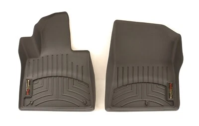 NUEVO Forros de piso delantero WeatherTech negros 4416561 para Hyundai Santa Fe 2021-2022 Foto 1 de 4