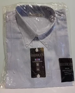 New Kustom Kit KK109 Men's Corporate Oxford Shirt Light Blue 16" - Picture 1 of 7