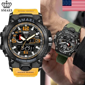 SMAEL Men Watch Waterproof Sport Military Analogue Quartz Digital Wrist Watches - Picture 1 of 27